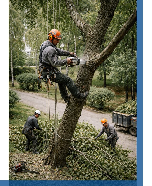 Кронирование деревьев в Кинели от 6622 р. | ВЫСОТНИК-Кнл