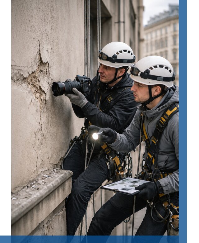 Фотофиксация дефектов фасада в Кинели от 4585 р. | ВЫСОТНИК-Кнл