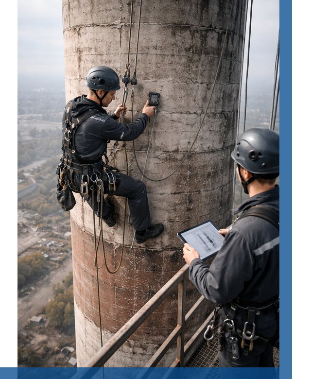 Обследование дымовой трубы в Кинели от 8150 р. | ВЫСОТНИК-Кнл