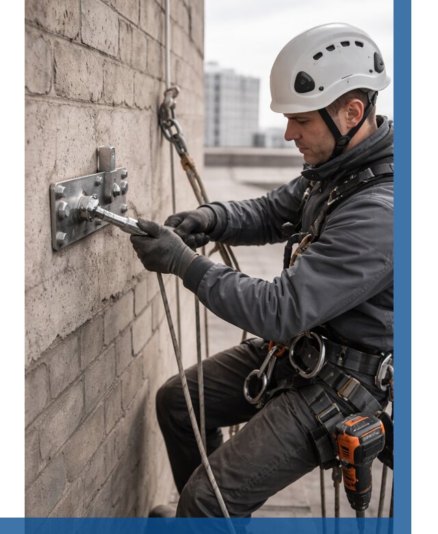 Установка анкерных точек в Кинели от 3566 р. | ВЫСОТНИК-Кнл